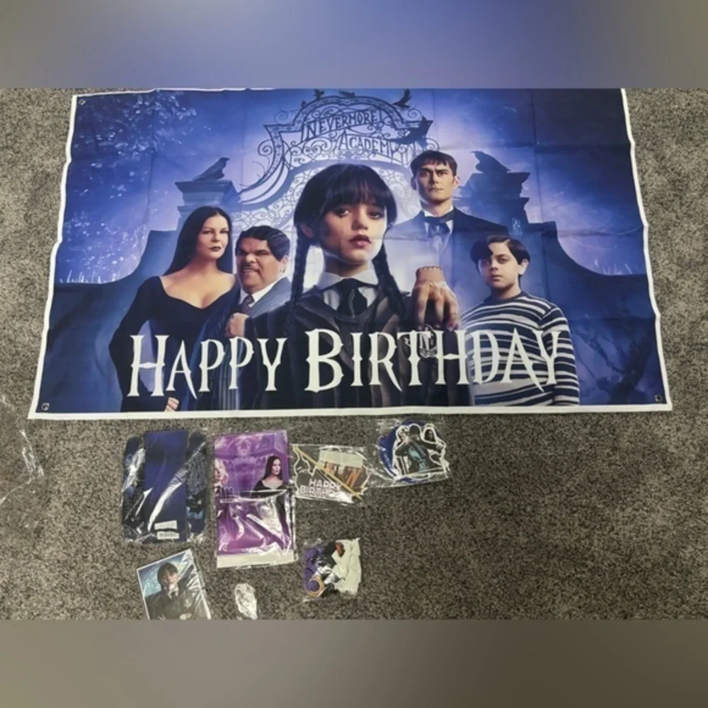 happy birthday Wednesday Adams supplies